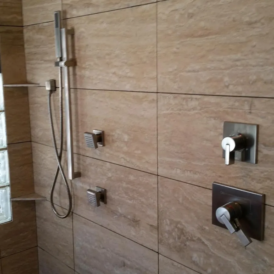 Shower fixture installation for Frozen Pipe Repair in Alton